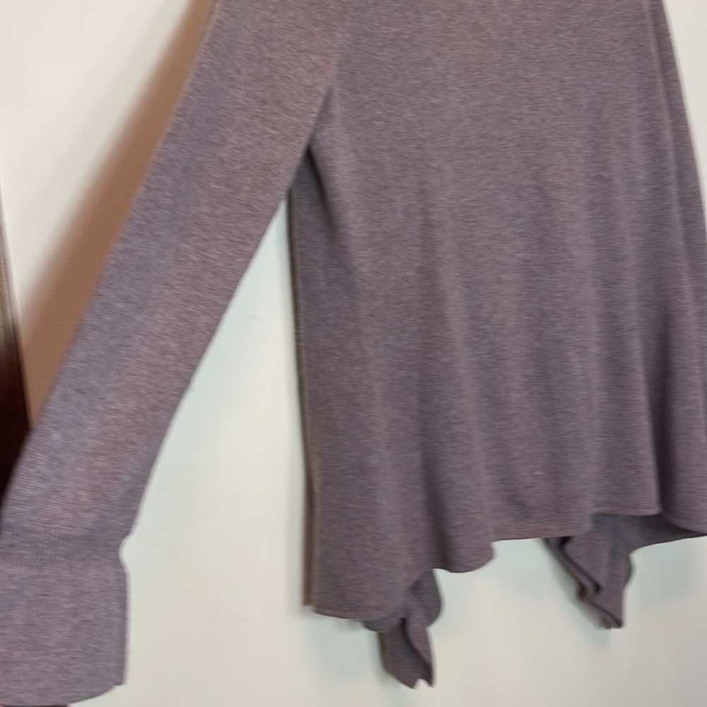 Marisa Christina 2ply cashmere tan/beige open front cascade cardigan - Picture 11 of 11